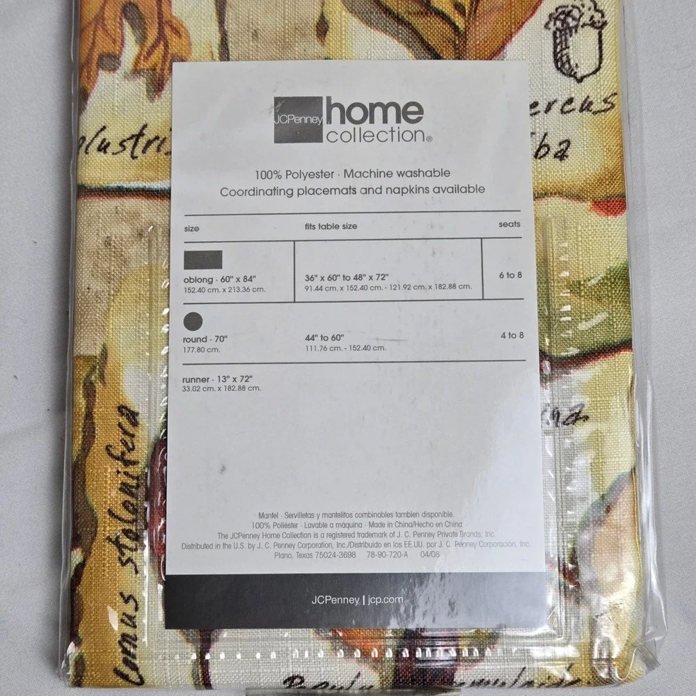 JC Penney Home Collection Painted Leaves Fall Runner, 13